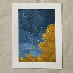 Herbstliche Sternennacht